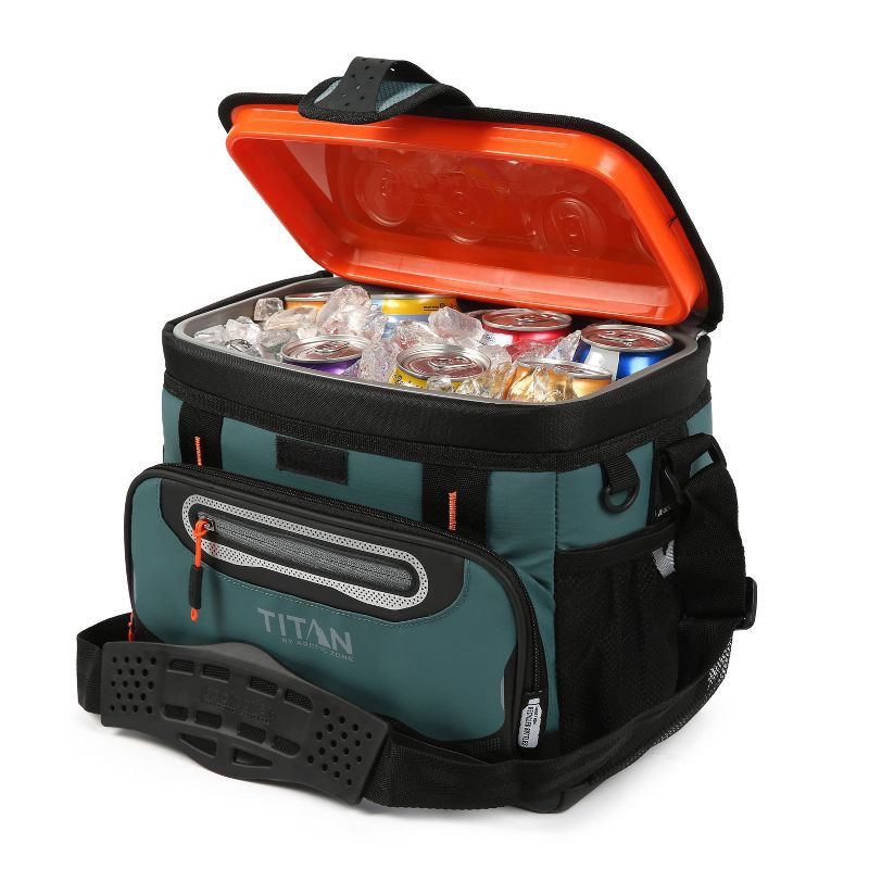 slide 8 of 15, Titan by Arctic Zone Deep Freeze Zipperless Hardbody 8qt Cooler - Jungle Hunt, 8 qt