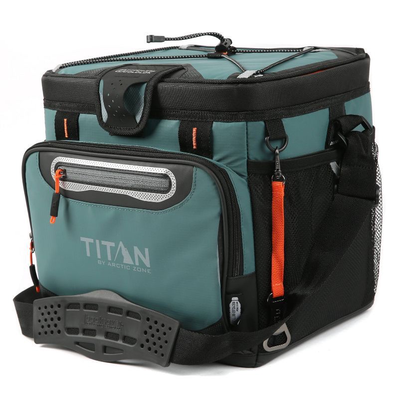 slide 2 of 15, Titan by Arctic Zone Deep Freeze 16qt Zipperless Hardbody Cooler - Jungle Hunt, 16 qt