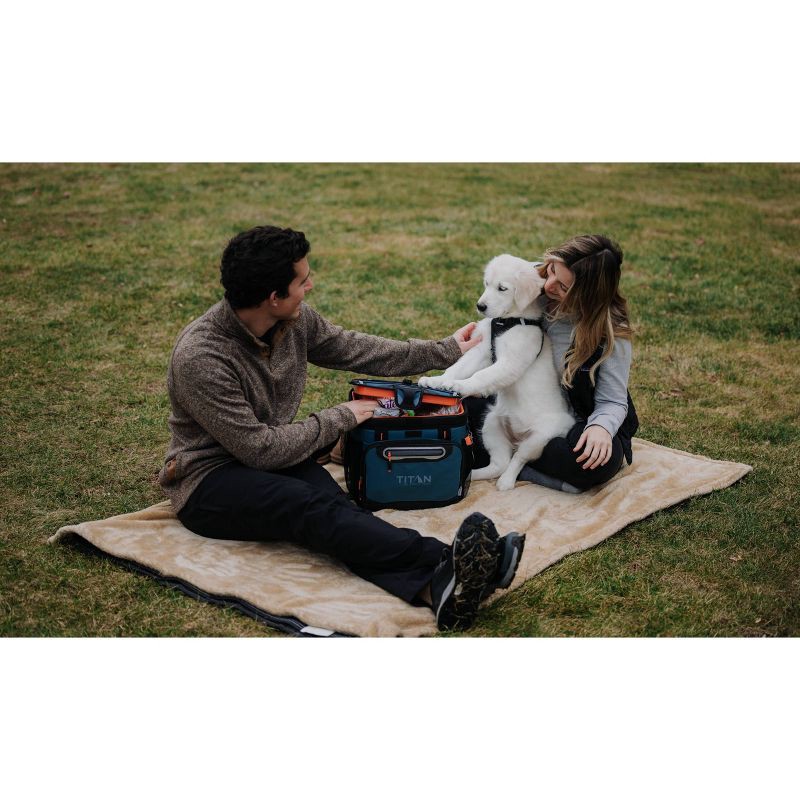 slide 12 of 20, Titan by Arctic Zone Deep Freeze 16qt Zipperless Hardbody Cooler - Jungle Hunt, 16 qt