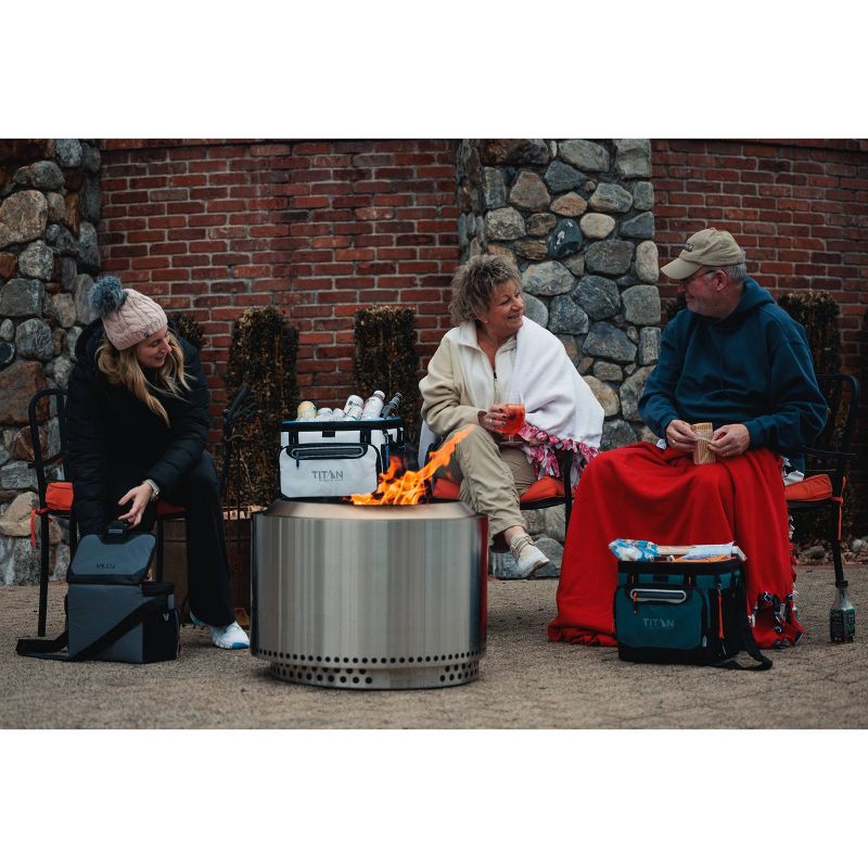 slide 15 of 20, Titan by Arctic Zone Deep Freeze 16qt Zipperless Hardbody Cooler - Jungle Hunt, 16 qt