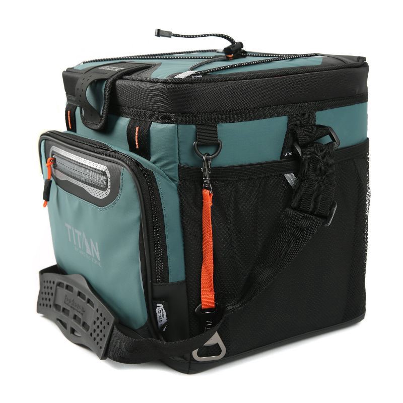 slide 6 of 20, Titan by Arctic Zone Deep Freeze 16qt Zipperless Hardbody Cooler - Jungle Hunt, 16 qt