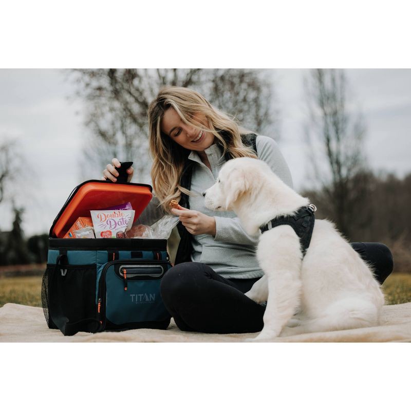 slide 11 of 20, Titan by Arctic Zone Deep Freeze 16qt Zipperless Hardbody Cooler - Jungle Hunt, 16 qt