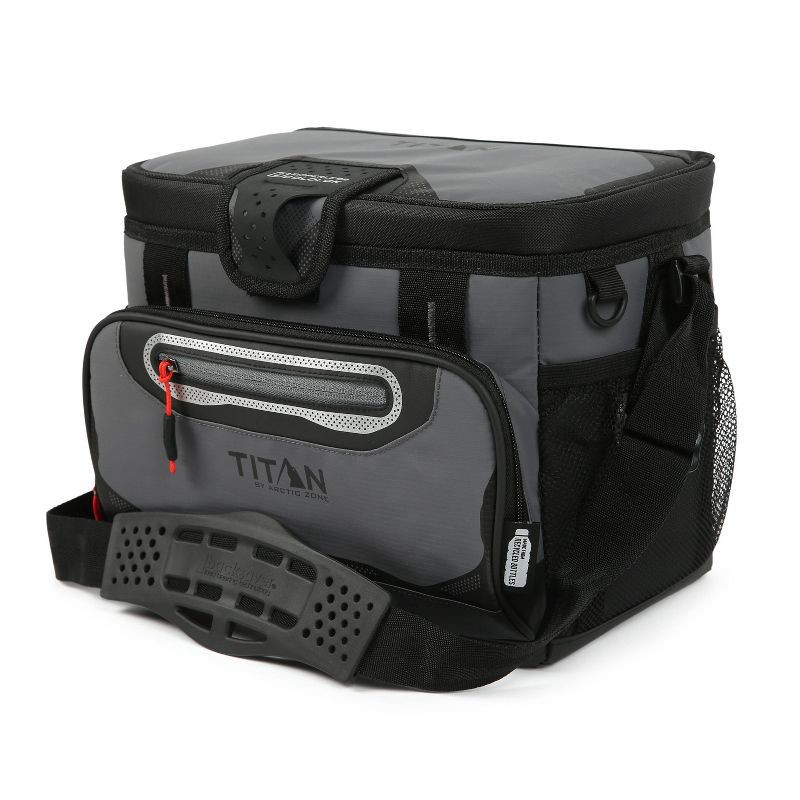 slide 2 of 15, Titan by Arctic Zone Deep Freeze Zipperless Hardbody 8qt Cooler - Sharkskin Gray, 8 qt