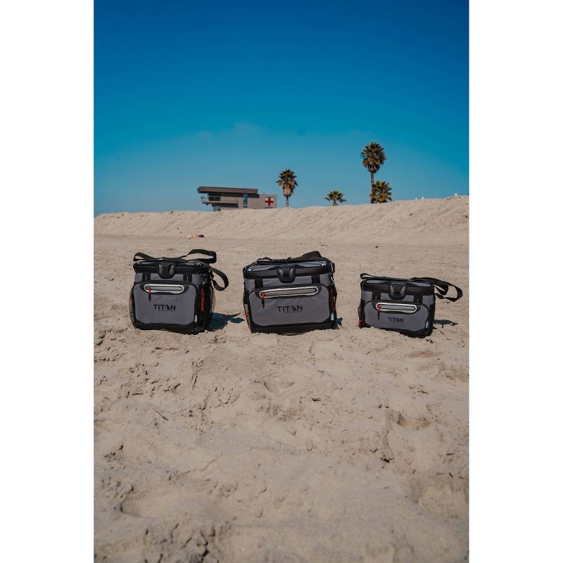 slide 16 of 19, Titan by Arctic Zone Deep Freeze Zipperless Hardbody 8qt Cooler - Sharkskin Gray, 8 qt