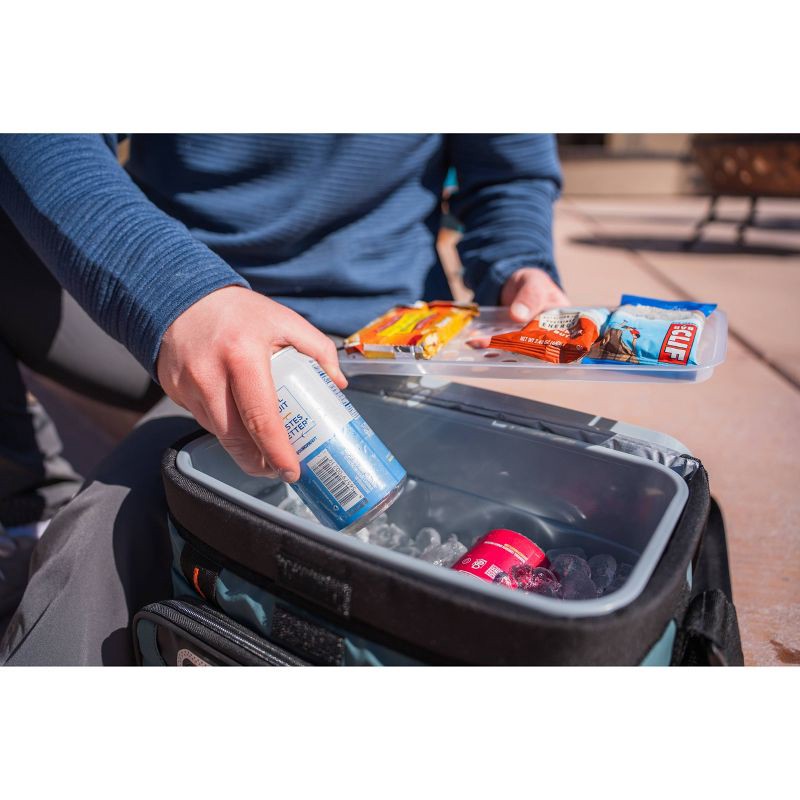 slide 19 of 19, Titan by Arctic Zone Deep Freeze Zipperless Hardbody 8qt Cooler - Sharkskin Gray, 8 qt