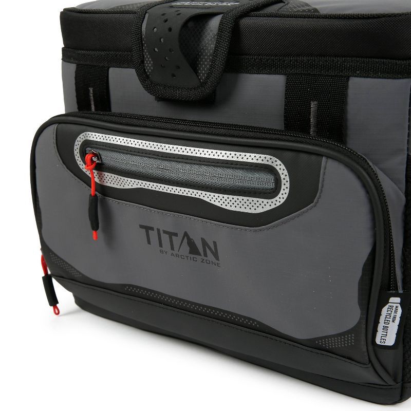 slide 6 of 19, Titan by Arctic Zone Deep Freeze Zipperless Hardbody 8qt Cooler - Sharkskin Gray, 8 qt