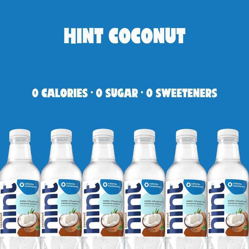 slide 4 of 6, hint Coconut Flavored Water - 16 fl oz Bottle, 16 fl oz
