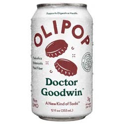OLIPOP Doctor Goodwin Prebiotic Soda - 12 fl oz Can