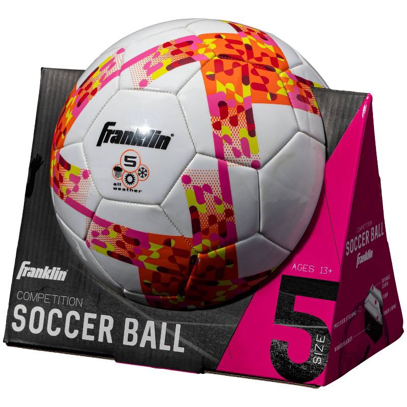 slide 1 of 2, Franklin Sports Competition Girls' Size 5 Soccer Ball, 1 ct