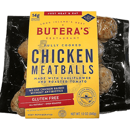 slide 1 of 1, Butera's Chicken Meatballs - Gluten Free, 12 oz