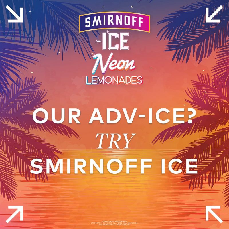 slide 5 of 9, Smirnoff ICE Lemonade Variety- 12pk/12 fl oz Cans, 12 ct; 12 fl oz