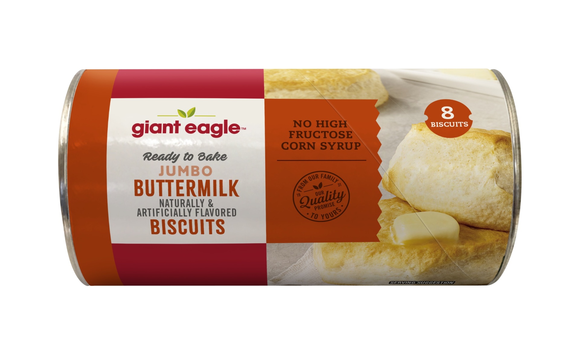 slide 1 of 1, Giant Eagle Jumbo Buttermilk Biscuits, Ready To Bake, 16 oz