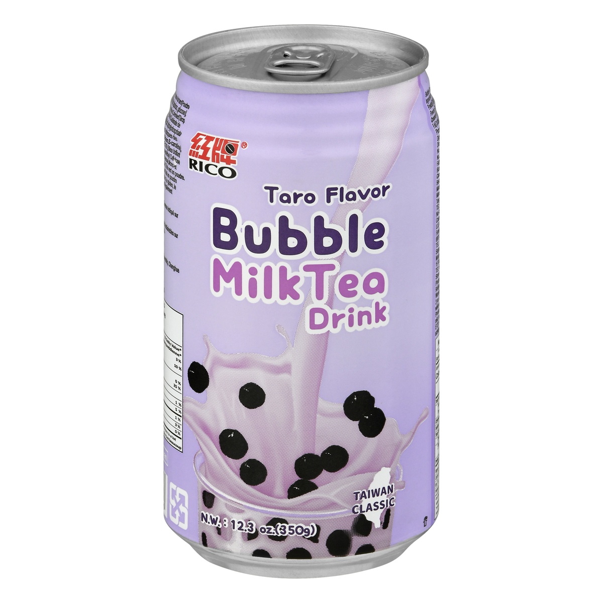 slide 1 of 1, Rico Bubble Milk Tea Drink, Taro Flavor, 12.3 oz