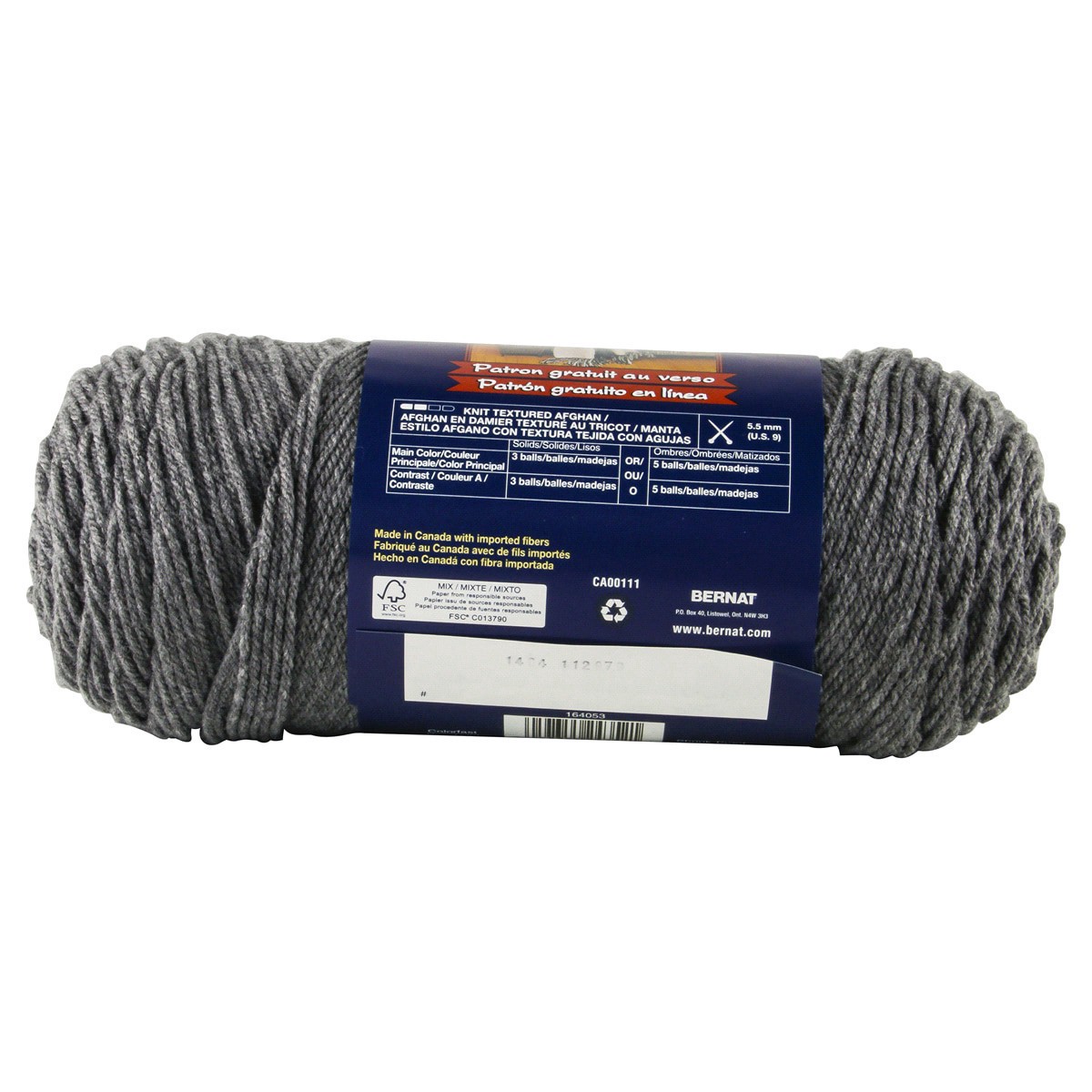 slide 4 of 4, Bernat Super Value Yarn - True Grey, 1 ct