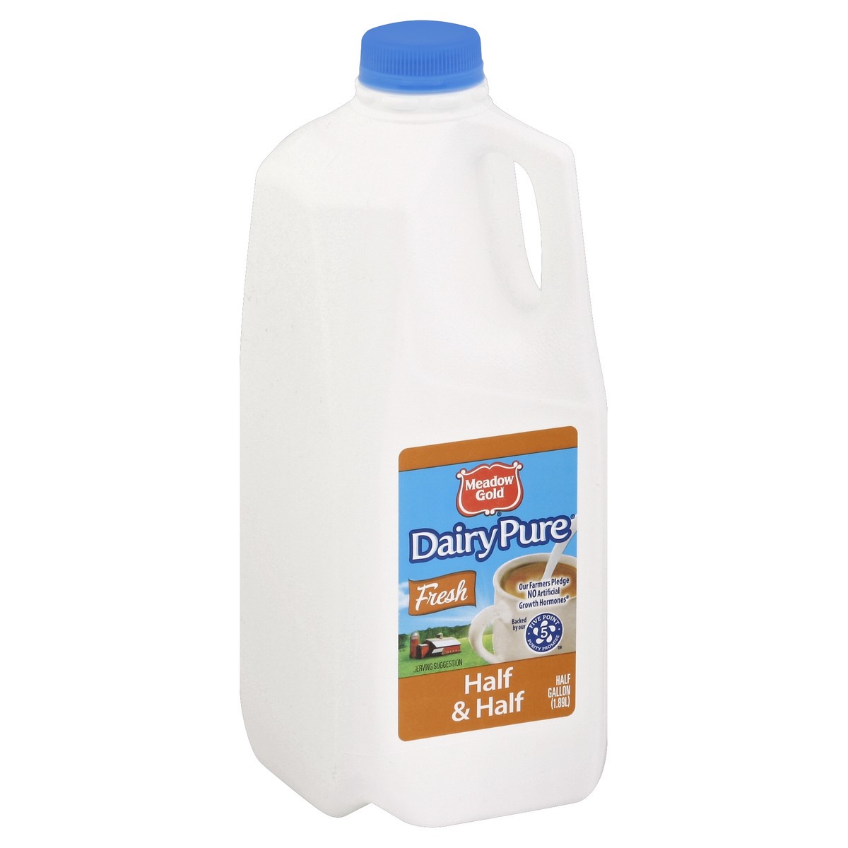 slide 2 of 6, Meadow Gold Half & Half 0.5 gl, 1/2 gal