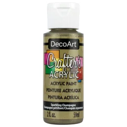 Deco Art Crafters Acrylic Metallic 2 oz Sparkling Champagne