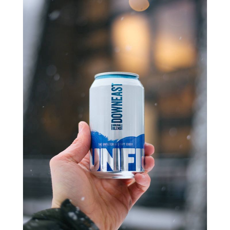 slide 3 of 5, Downeast Cider House Downeast Original Blend Unfiltered Hard Cider - 4pk/12 fl oz Cans, 4 ct; 12 fl oz