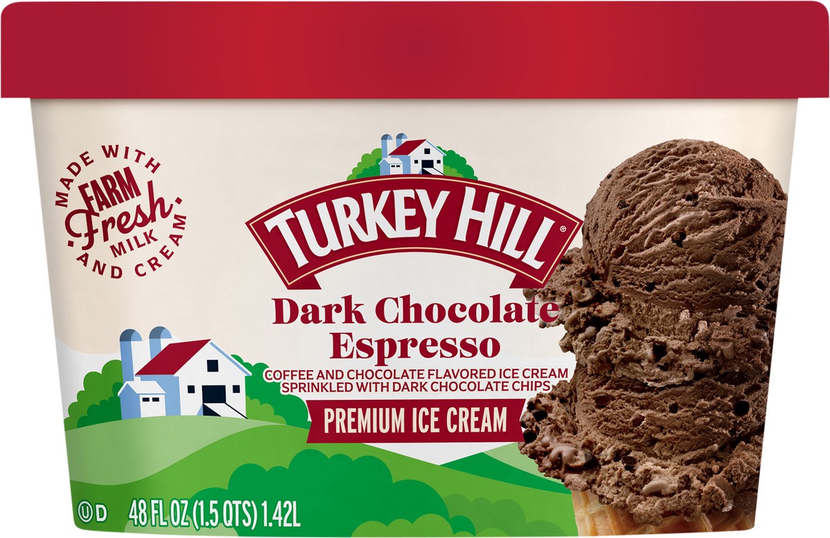 slide 2 of 2, Turkey Hill Dark Chocolate Espresso, 48 oz