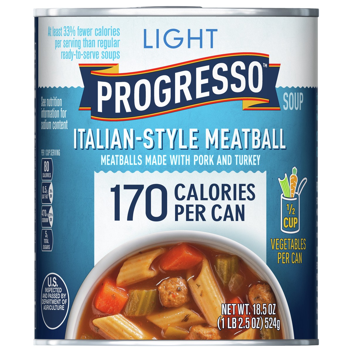 slide 11 of 11, Progresso Light Soup, Italian Style Meatball, 18.5 oz, 18.5 oz