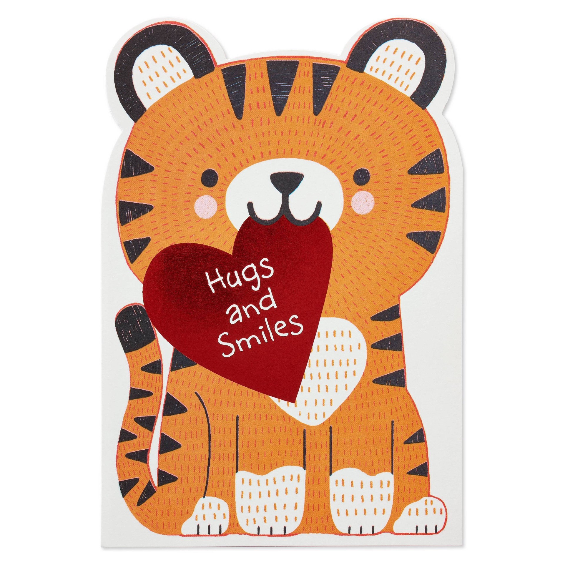 slide 1 of 5, American Greetings Valentine's Day Card for Kids (Hugs and Smiles), 1 ct