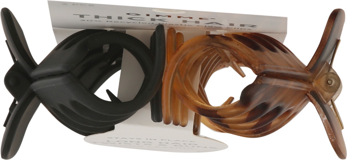 slide 4 of 9, gimMe Thick Hair Claw Clips 2 ea, 2 ct