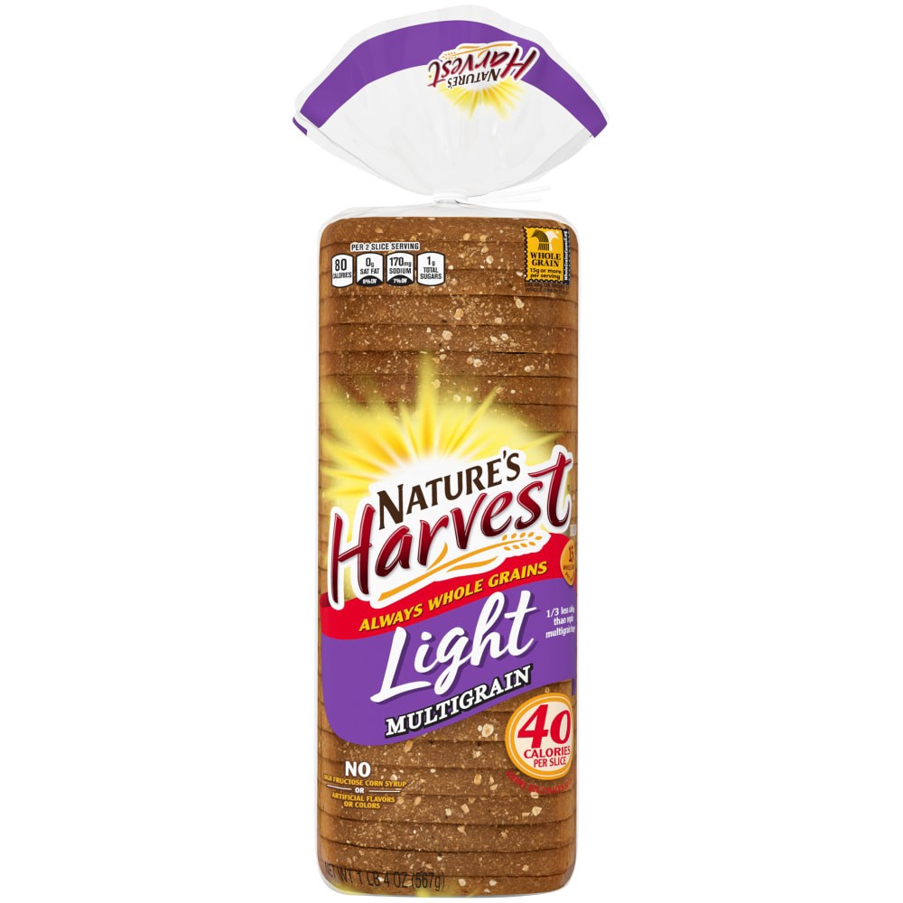 slide 1 of 1, Nature's Harvest Healthy Habits Light Multigrain Bread, 20 oz, 20 oz