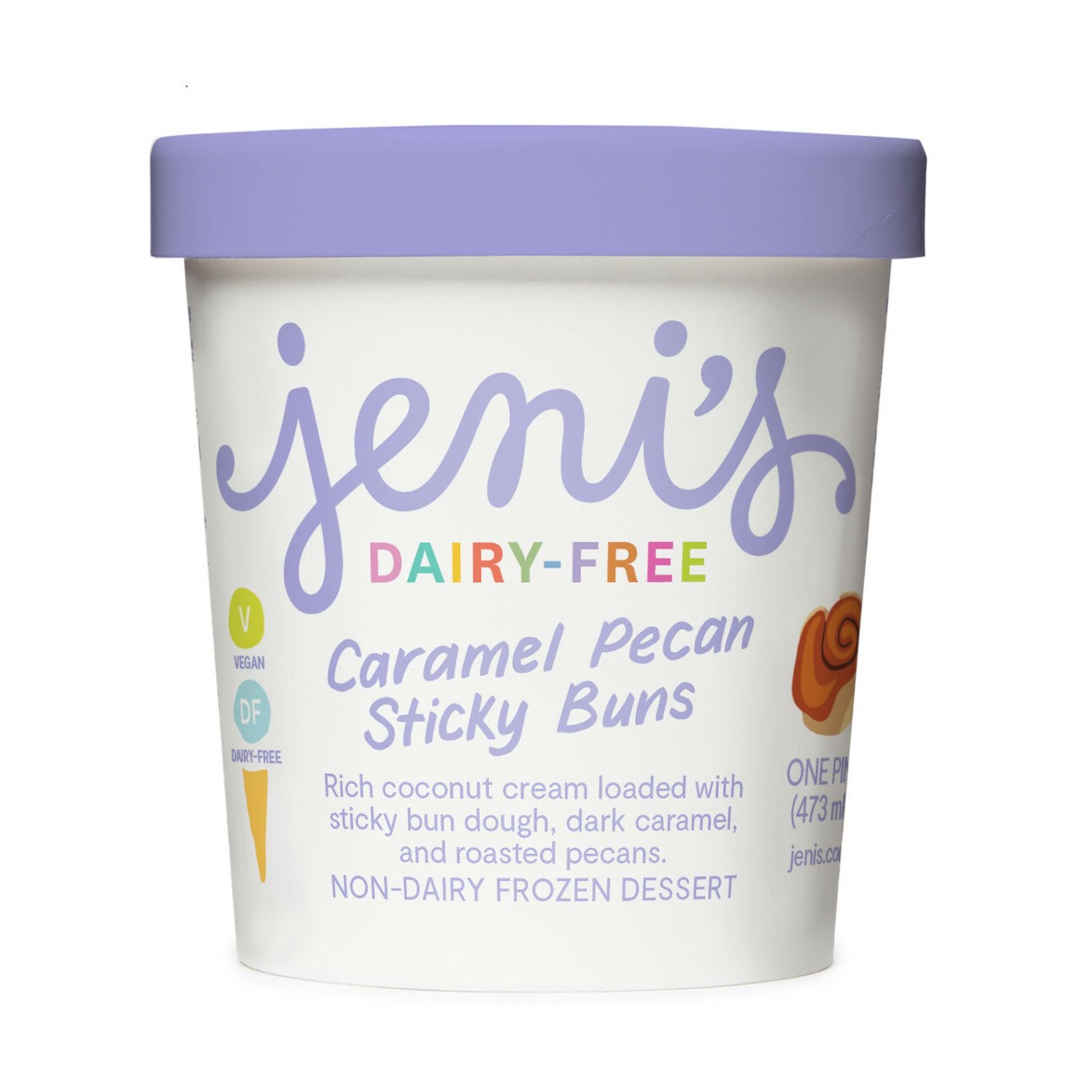 slide 3 of 3, Jeni's Splendid Ice Cream Caramel Pecan Sticky Buns Dairy-Free Pint, 16 oz