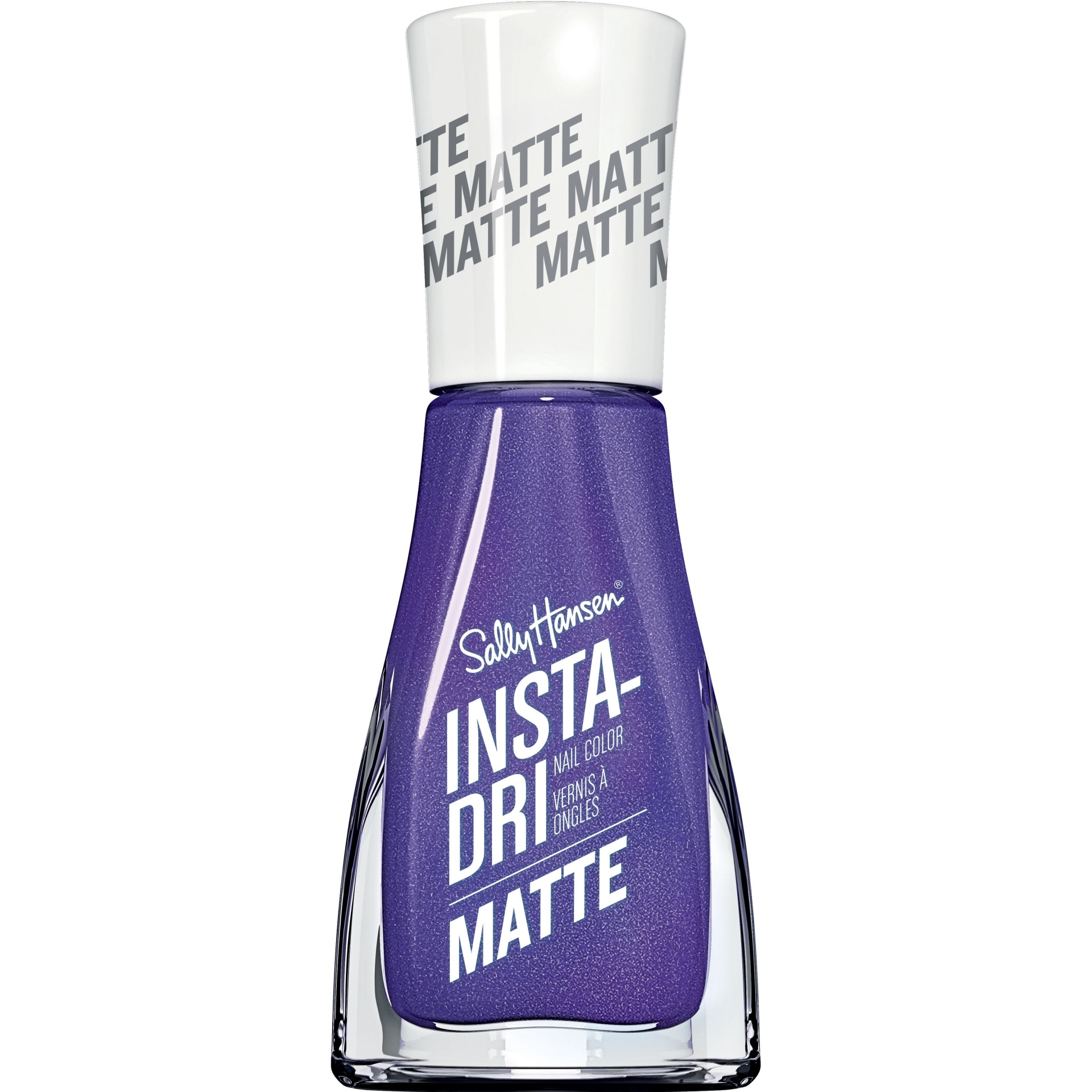 slide 1 of 1, Sally Hansen Insta Dri Matte Metallics, Violet Velvet, 0.31 fl oz