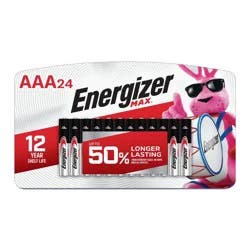 Energizer Max AAA Batteries - 24pk Alkaline Battery: Household, 1.5V, Single-Use