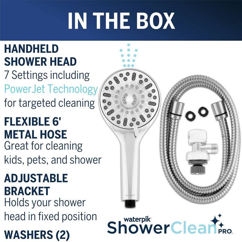 slide 4 of 9, Shower Clean Pro Shower Head - Waterpik, 1 ct