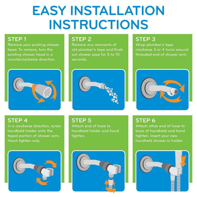 slide 10 of 19, 5" Contour 9 Spray WaterSense Hand Shower Brushed Nickel - Oxygenics: EPA Certified, Multi-Function with Hose & Massage Setting, 1 ct