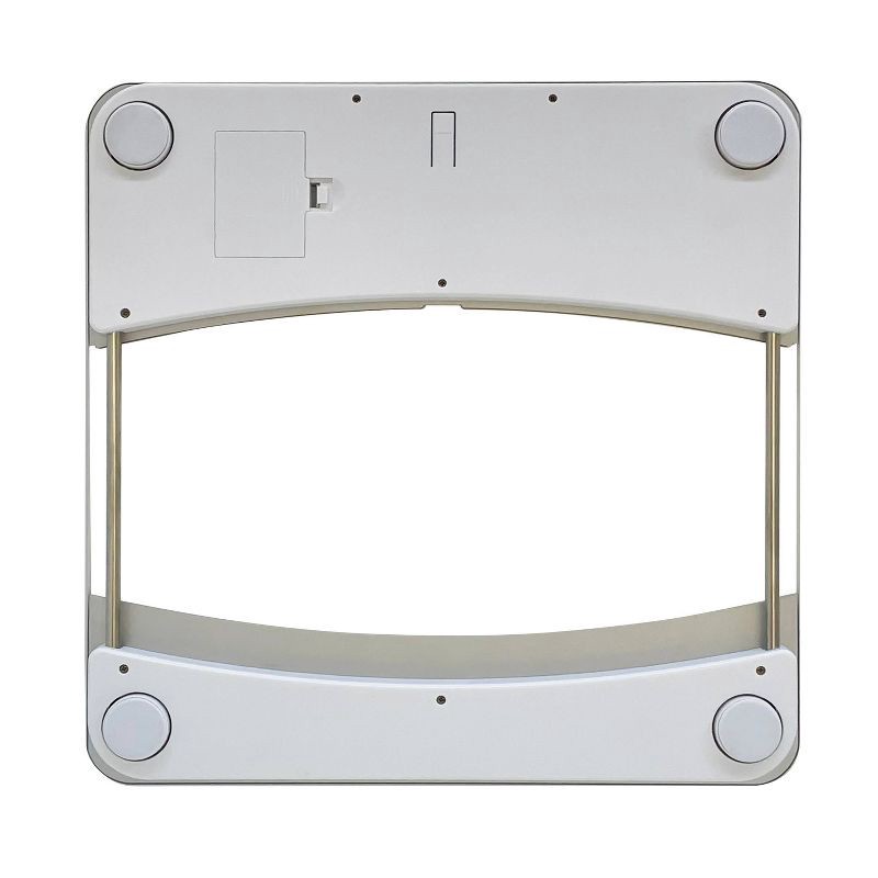 slide 9 of 9, Taylor Glass Body Composition Bathroom Scale - Silver/Clear, 1 ct