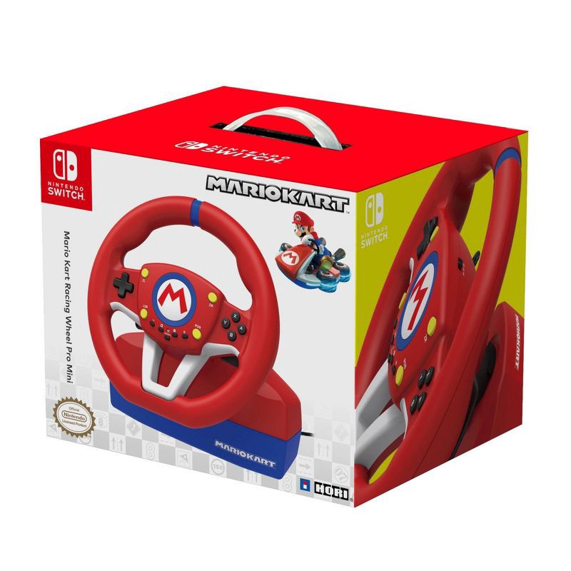 slide 1 of 6, Hori Nintendo Switch Mario Kart Racing Wheel Pro Mini, 1 ct