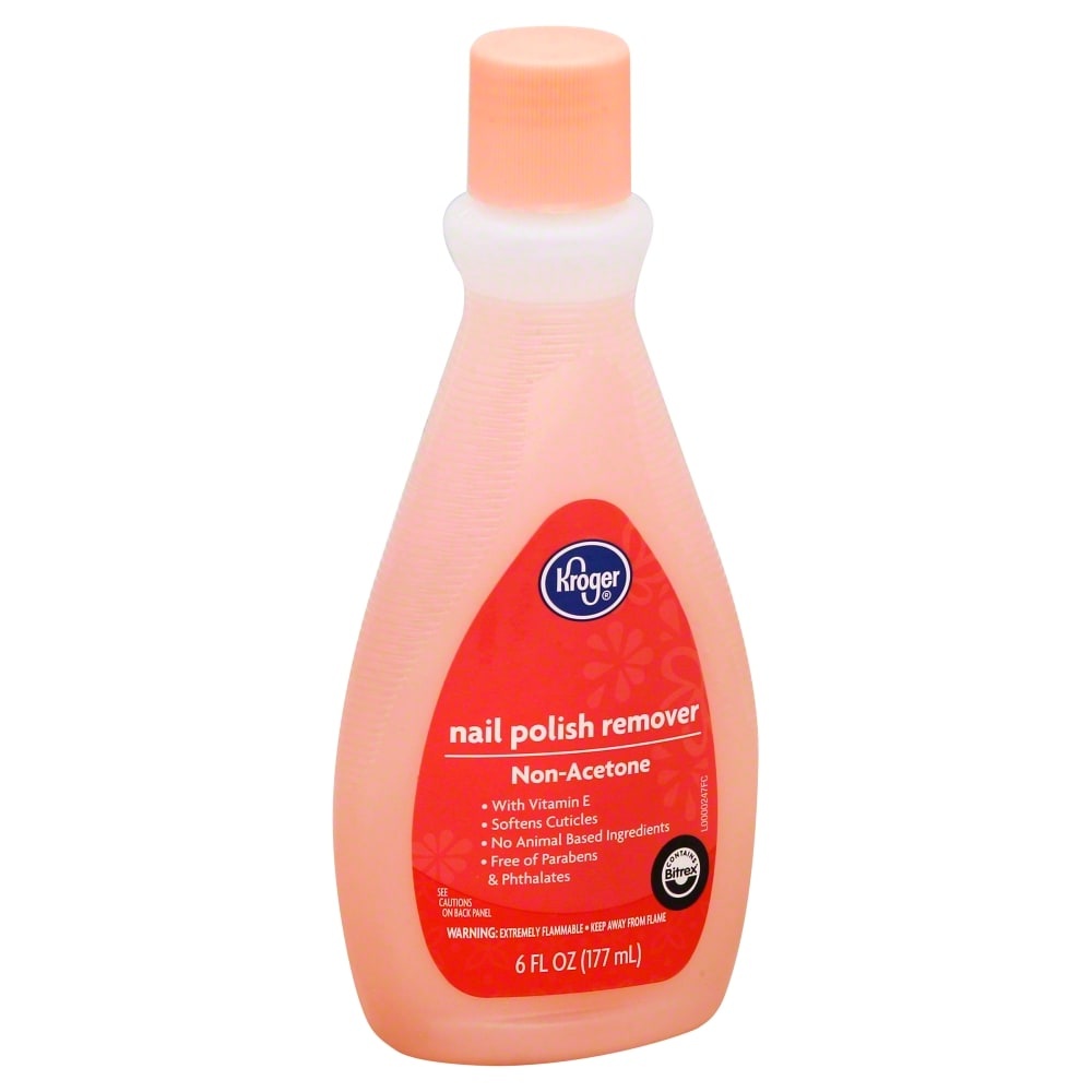 slide 1 of 1, Kroger Nail Polish Remover Non-Acetone, 6 fl oz