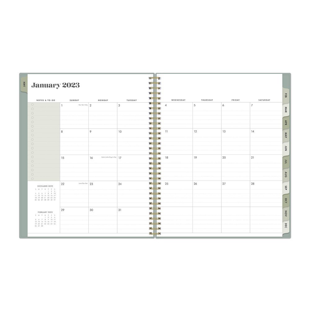 slide 4 of 9, Day Designer 2023 Planner Weekly/Monthly 8.5"x11" Desert Sage - The Everygirl for Blue Sky, 1 ct