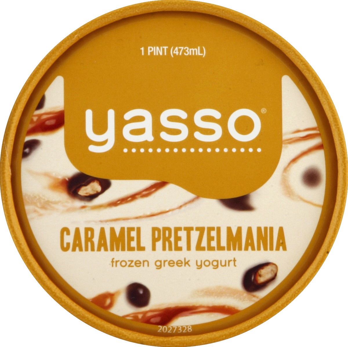 slide 2 of 3, Yasso Caramel Pretzel-Mania Frozen Greek Yogurt, 16 fl oz