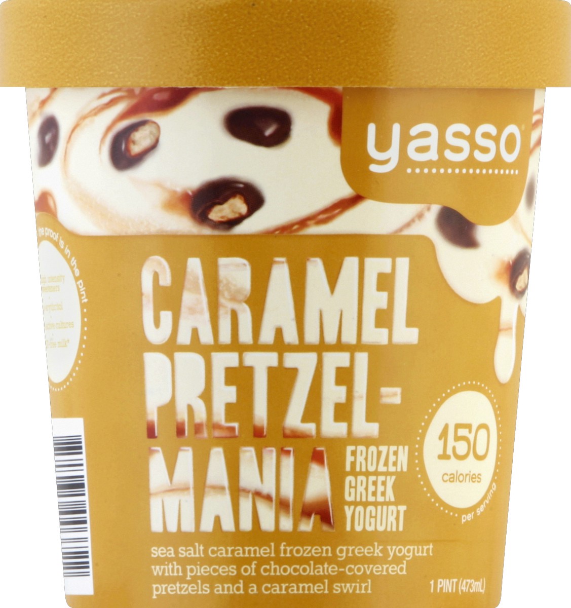 slide 3 of 3, Yasso Caramel Pretzel-Mania Frozen Greek Yogurt, 16 fl oz