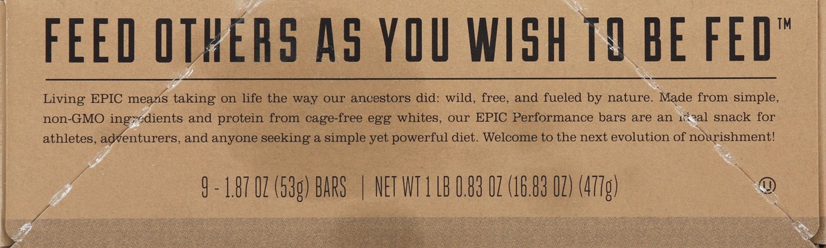 slide 3 of 6, Epic Peanut Butter Performance Bar, 9 ct; 1.9 oz