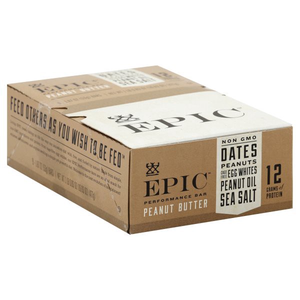 slide 1 of 6, Epic Peanut Butter Performance Bar, 9 ct; 1.9 oz