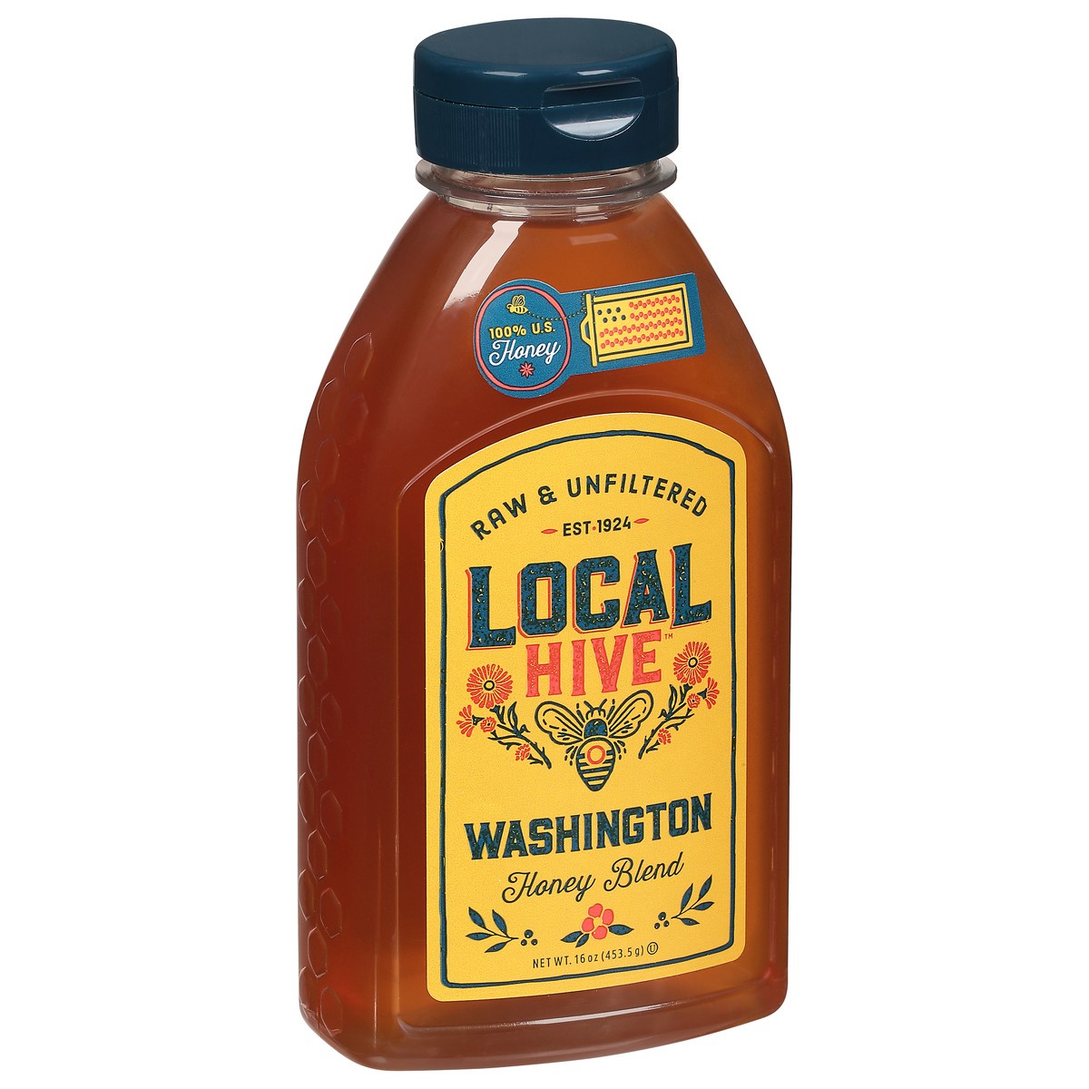 slide 2 of 9, Local Hive Washington Raw & Unfiltered Honey Blend 16 oz, 16 oz