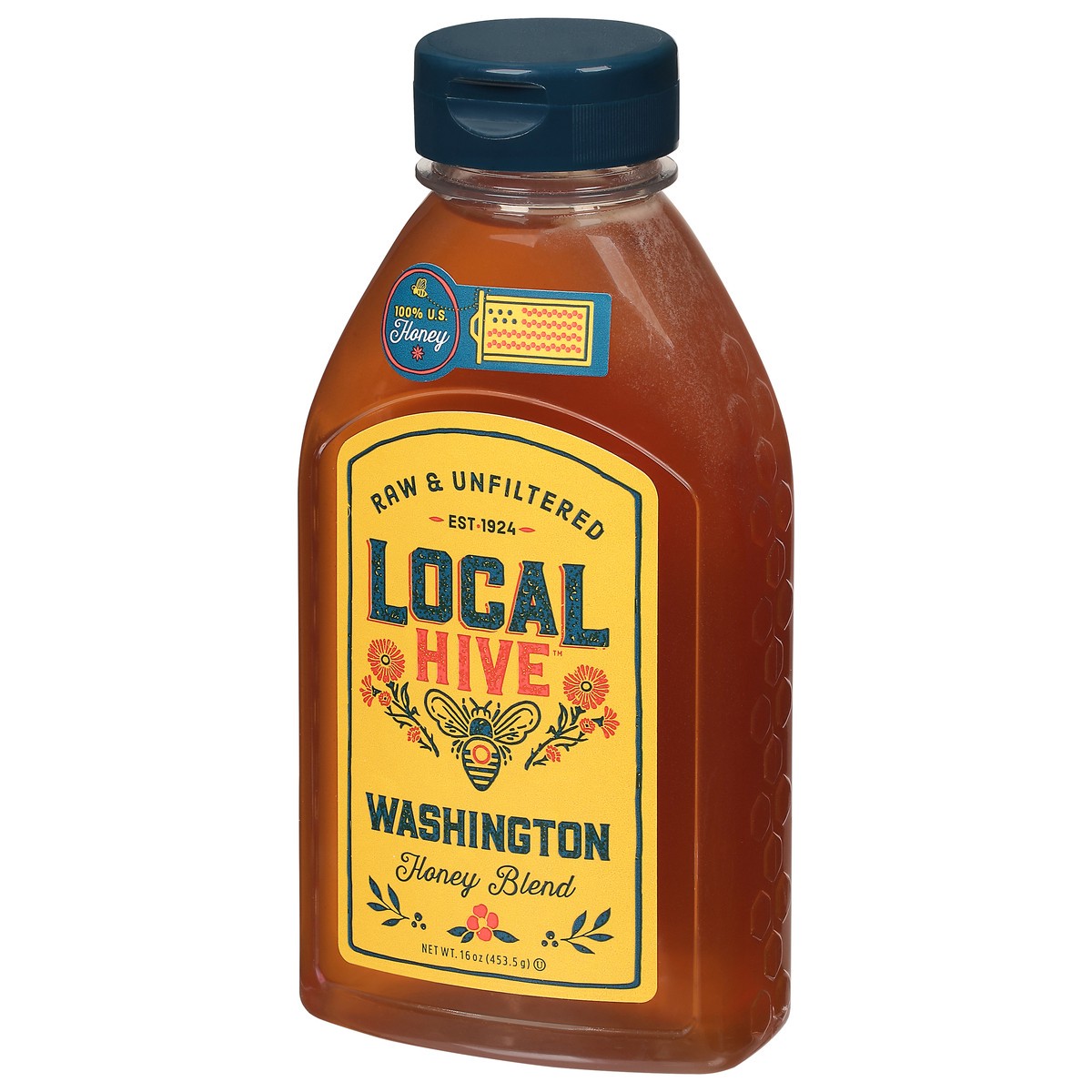 slide 3 of 9, Local Hive Washington Raw & Unfiltered Honey Blend 16 oz, 16 oz