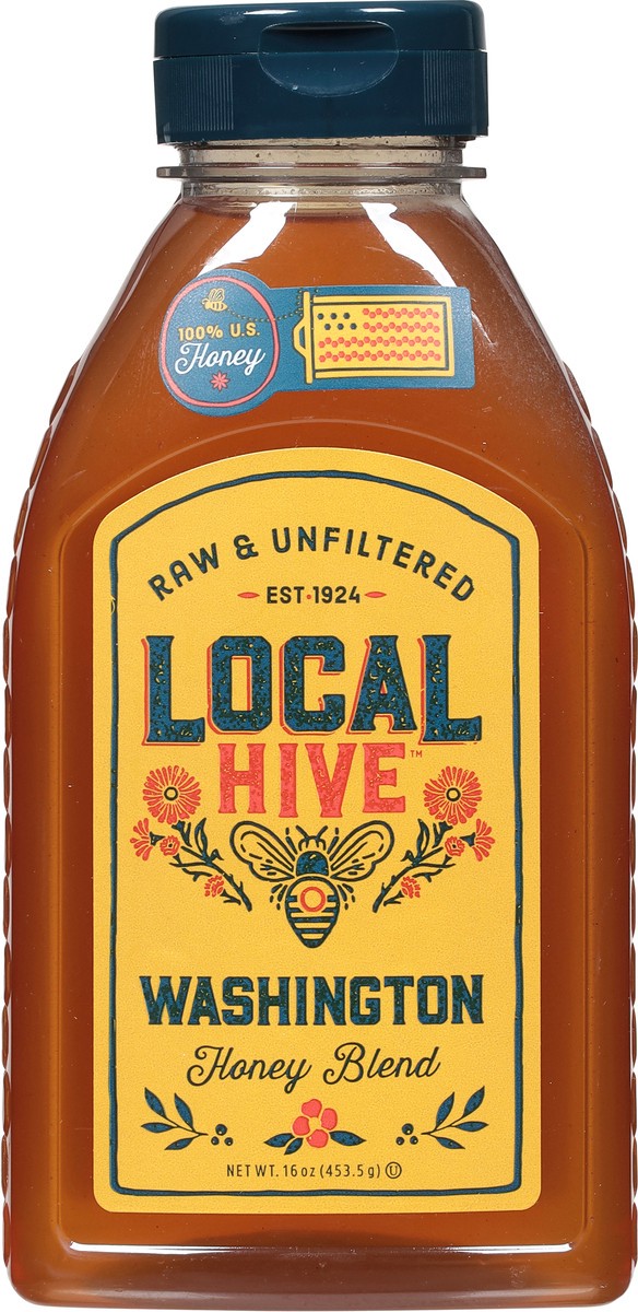 slide 6 of 9, Local Hive Washington Raw & Unfiltered Honey Blend 16 oz, 16 oz