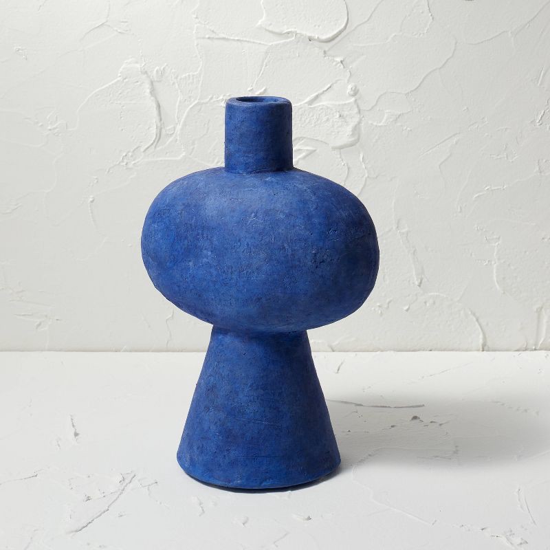 slide 1 of 1, Ceramic Figural Vase Blue - Opalhouse designed with Jungalow, 1 ct