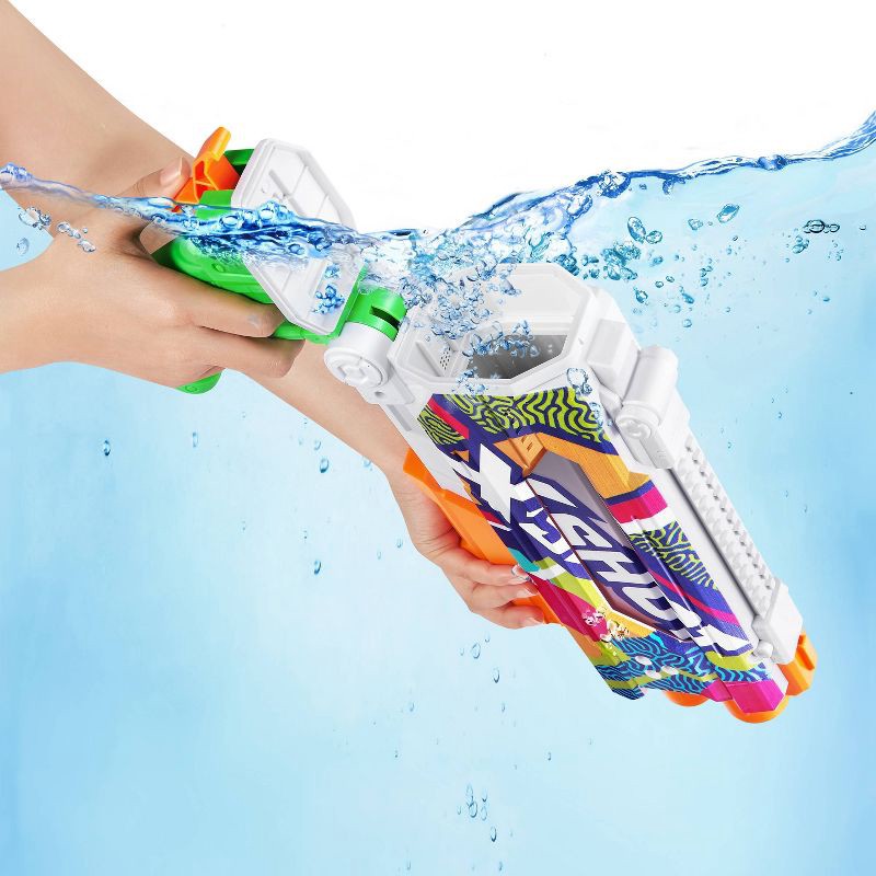slide 3 of 5, X-Shot Water Fast-Fill Skins Pump Action Water Blaster Toy - Ripple by ZURU, 1 ct