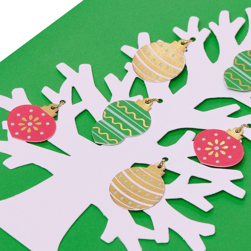 slide 4 of 5, 3D Christmas Tree Christmas Card - PAPYRUS, 1 ct