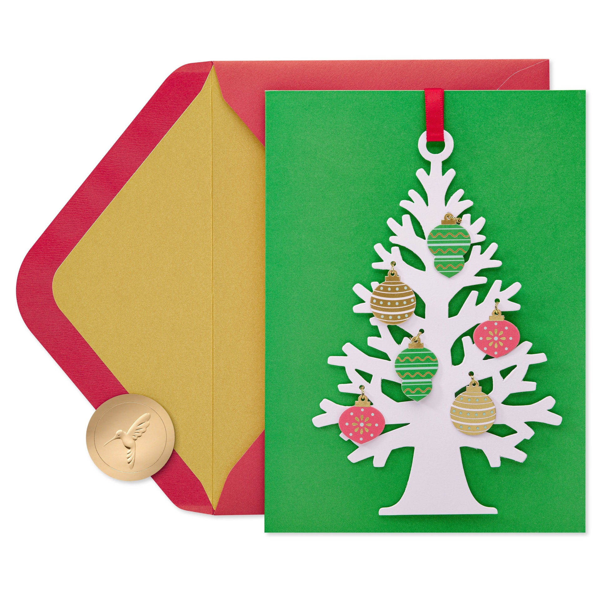 slide 1 of 5, 3D Christmas Tree Christmas Card - PAPYRUS, 1 ct