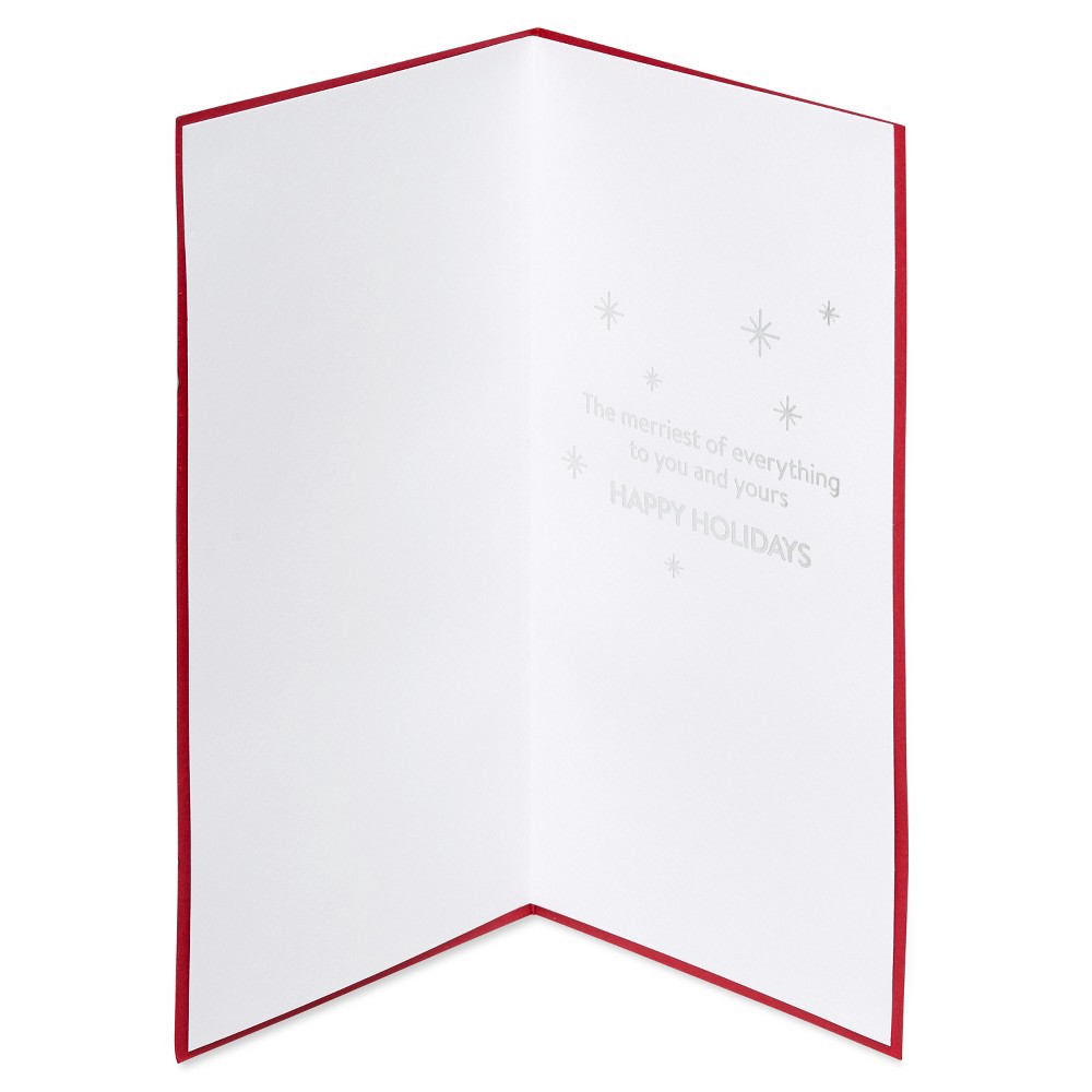 slide 3 of 5, 'Ho Ho Ho' Wreaths Christmas Card - PAPYRUS, 1 ct