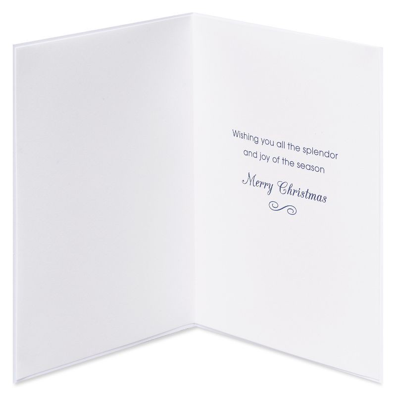 slide 2 of 5, PAPYRUS Glitter Christmas Tree Christmas Card, 1 ct