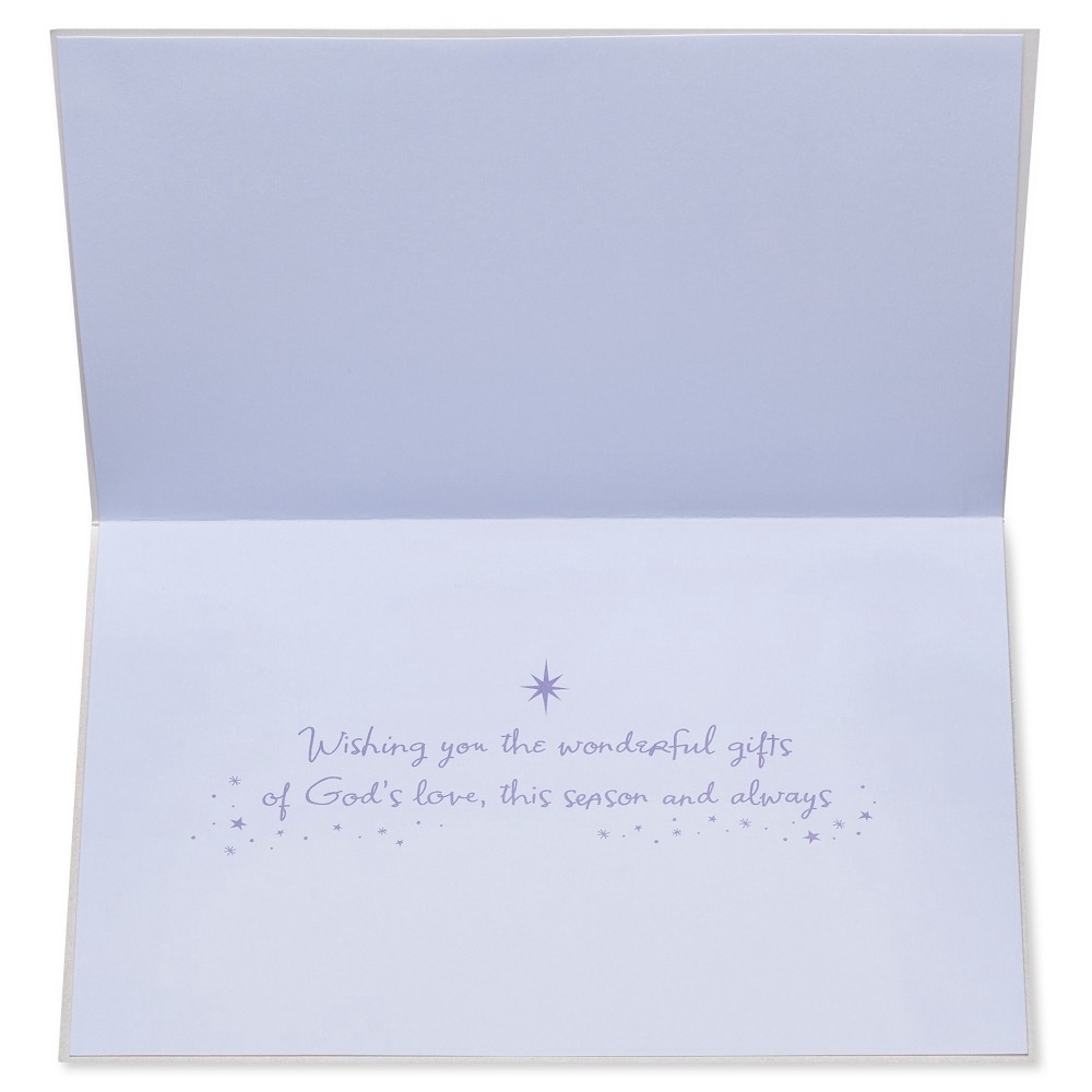 slide 5 of 5, Watercolor Nativity Christmas Card - PAPYRUS, 1 ct