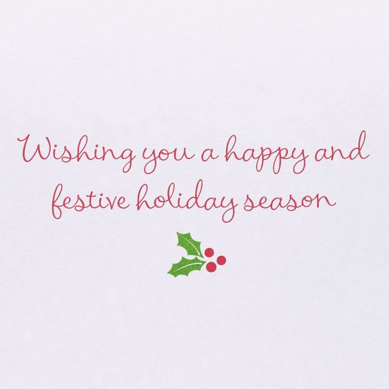 slide 3 of 5, PAPYRUS Wishing You a Happy and Festive Holiday Season Christmas Card, 1 ct